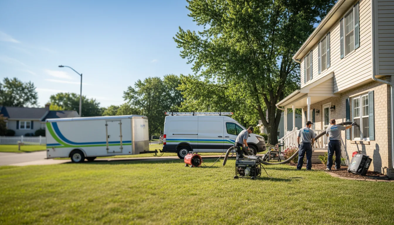Flooded Basement Restoration And Cleanup With Repair in Rosendale, WI near me